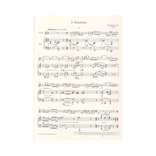 3. Sonatine Fur Violino