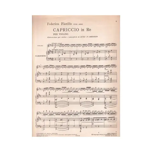 Capriccio In Re