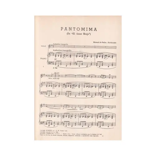Pantomima (El Amor Brujo)
