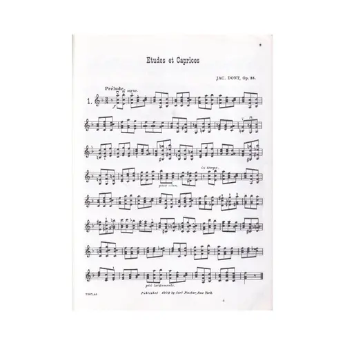 Etudes And Caprices For Violin -Op.35