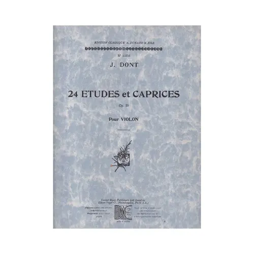 24 Etudes Et Caprices Pour Violon - Op.35