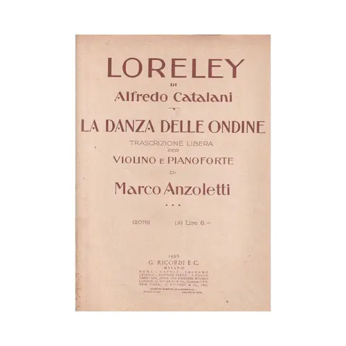 Loreley - La Danza Delle Ondine  (Edição Antiga)