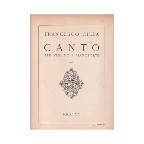 Canto Per Violino  (Edição Antiga)
