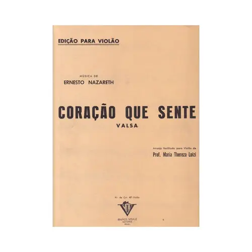 Coração Que Sente (Valsa)   Violão