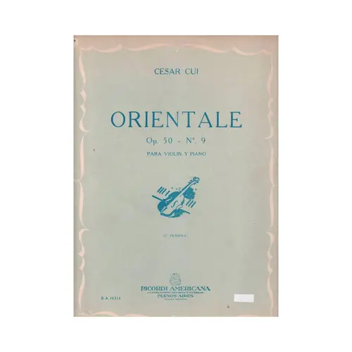 Orientale Op.50 N.9