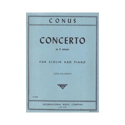 Concerto In E Minor For Violin