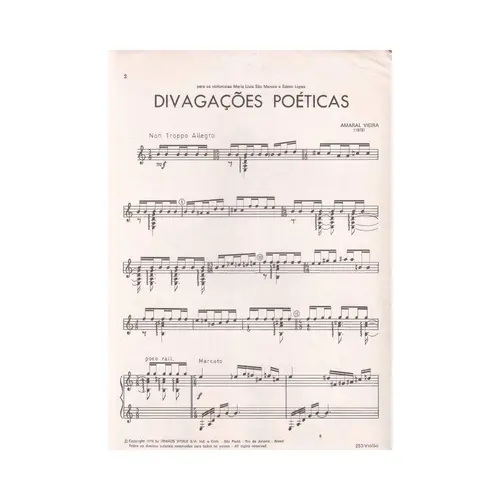 Divagações Poéticas Para Violão