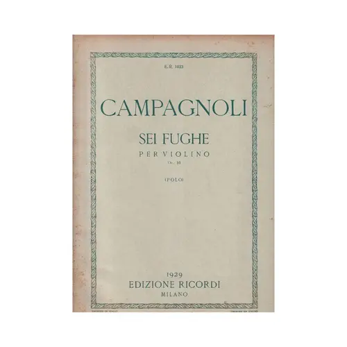 Sei Fughe - Op.  10
