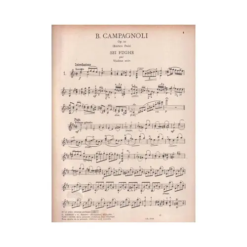 Sei Fughe - Op.  10
