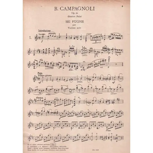 Sei Fughe - Op.  10