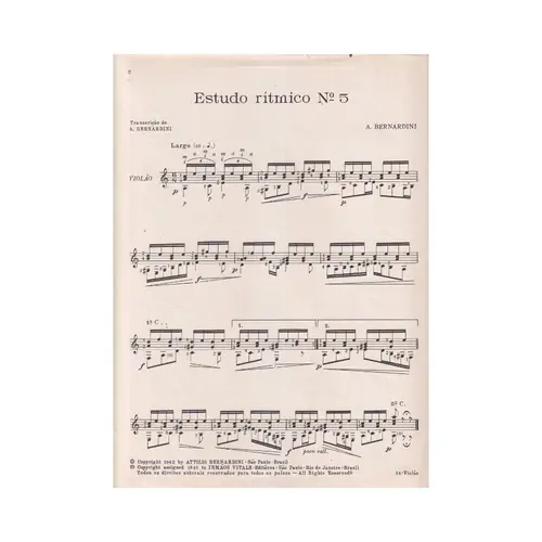 Estudo Rítmico N.5 / Preludio N.7