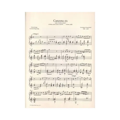 Canzona (II) Per Canto Solo Fur Sopranblockflote und guitarre