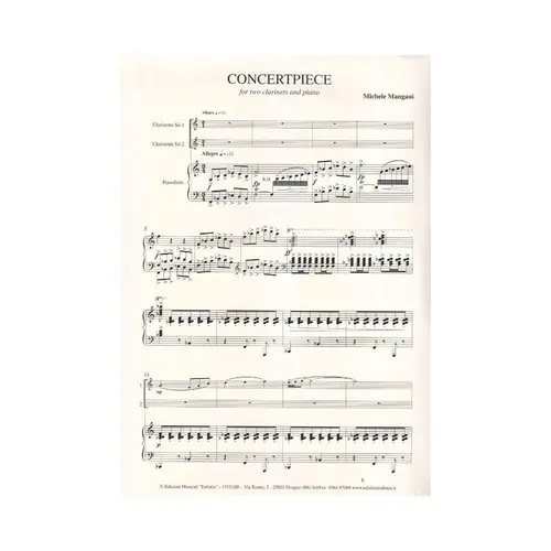 Concertpiece for two clarinets and piano
