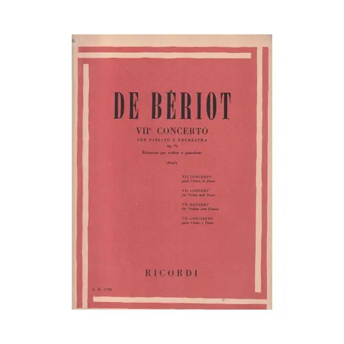 Vii Concerto Per Violino - Op.76
