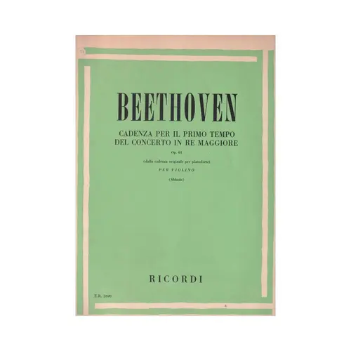 Cadenza Per Il Primo Tempo Del