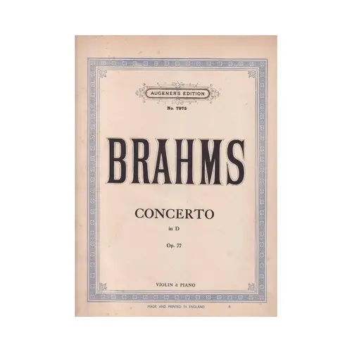Concerto In D - Op.77  (Edição Antiga)