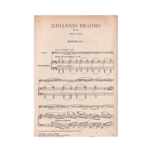 Sonata N.1 para Violino Op.78