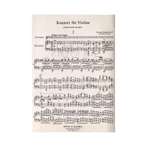 Violin Concerto In D Maj-Op.77
