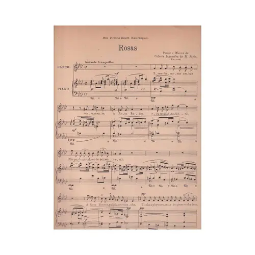 Rosas para canto e piano
