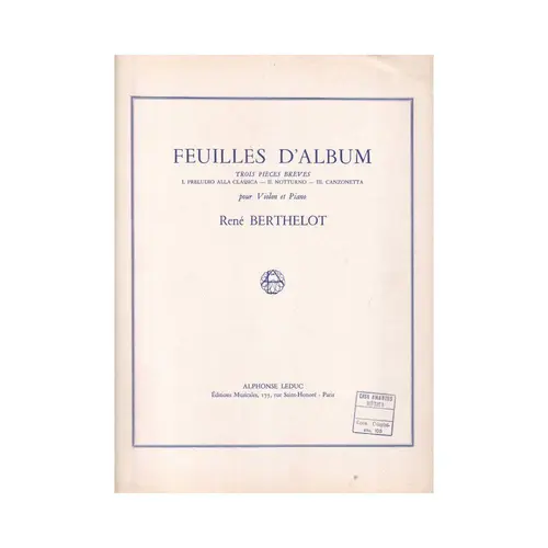 Feuilles D`Album