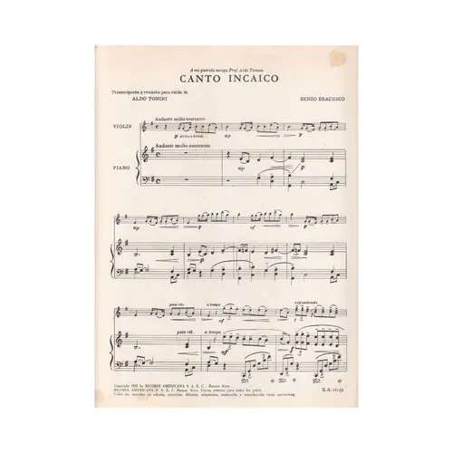 Canto Incaico Para Violino