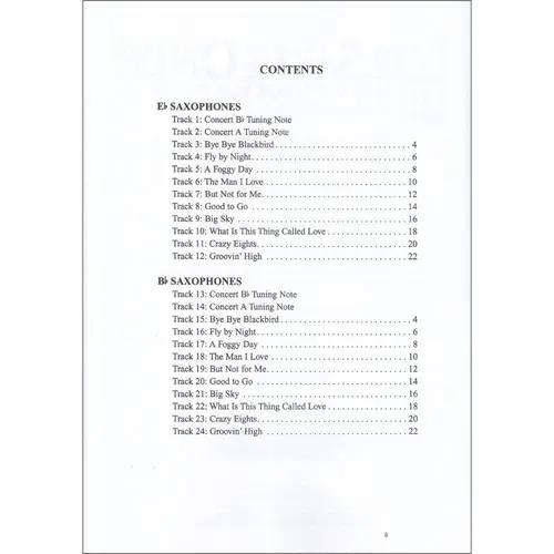 For Saxes Only-10 Jazz Duets For Sax