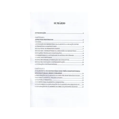 Música de Câmara para Clarineta: Repertório, Aspectos de Performance e Pedagogia