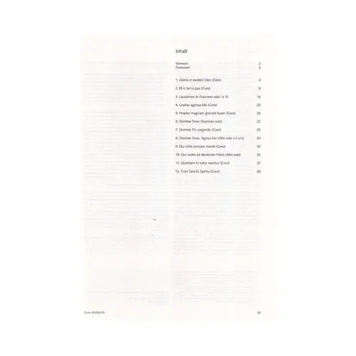 Gloria In D - Rv 589 - Vocal score