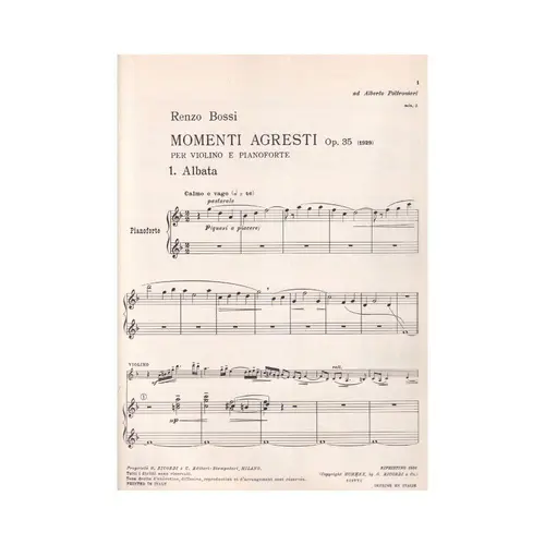 Momenti Agresti Per Violino