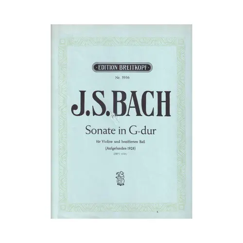 Sonate In G Dur - Bwv 1021