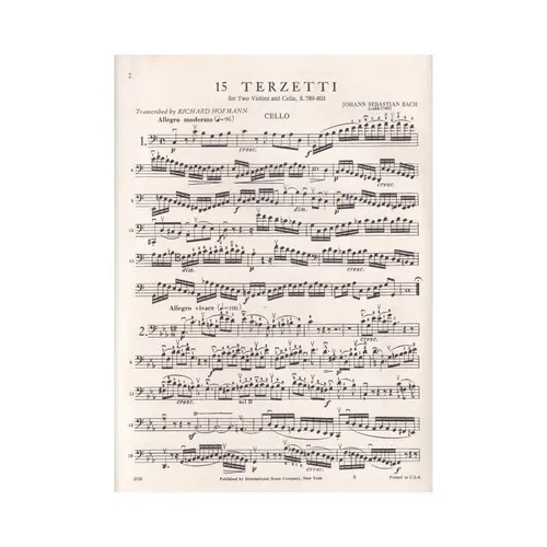 15 Three-Part Inventions-S.789-801