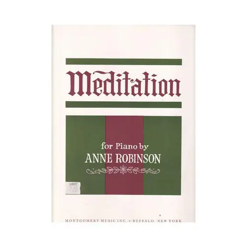 Meditation for piano