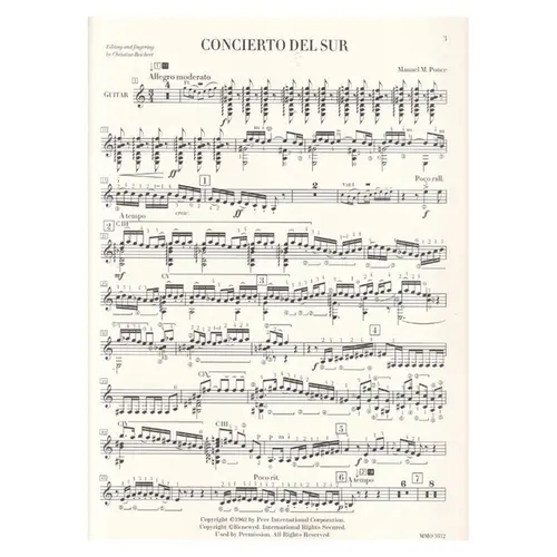Concierto Del Sur - Music Minus One Guitar