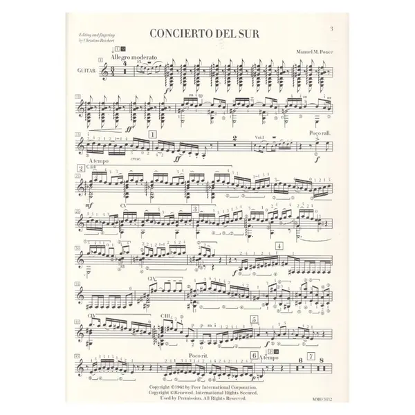 Concierto Del Sur - Music Minus One Guitar
