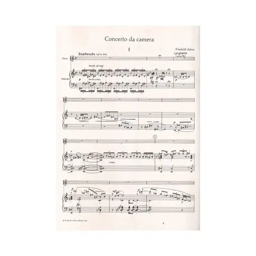 Concerto Da Camera Fur Oboe  (Edição Antiga)
