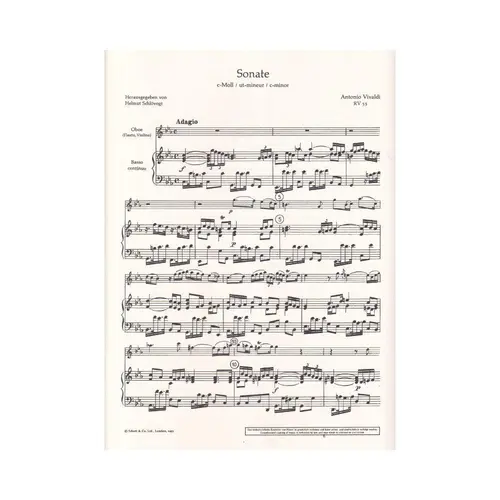 Sonate C Moll Fur Oboe