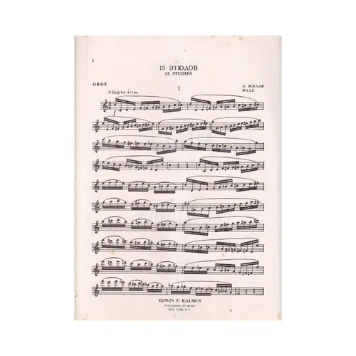 15 Studies For The Oboe