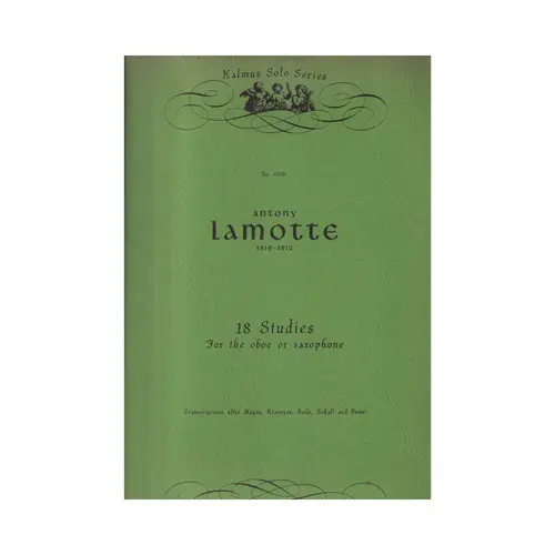 18 Studies For The Oboe Or Sax