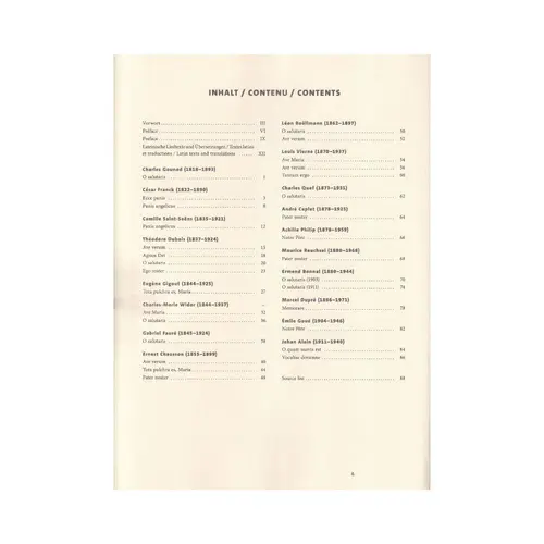Sacred Motets by French Masters of the 19th and 20th Century for Solo Voice and Organ (Harmonium, Piano)