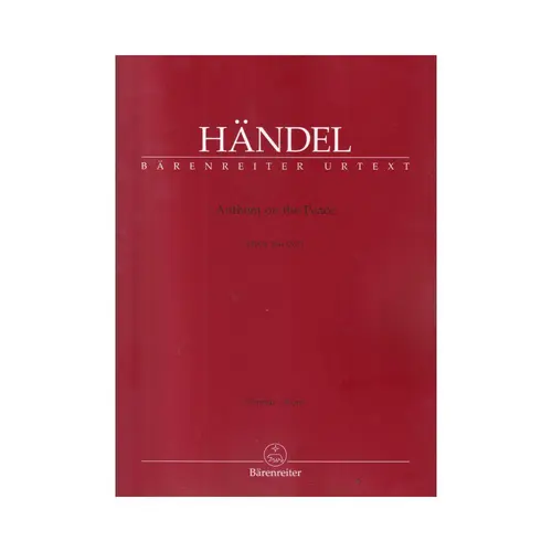 Anthem on the Peace HWV 266 (267) - Score