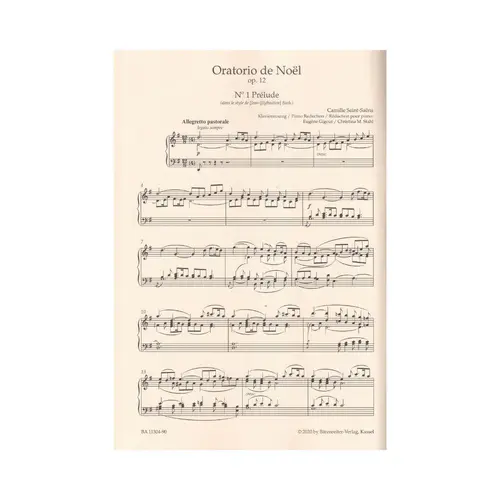Oratorio de Noel op. 12 - Vocal Score
