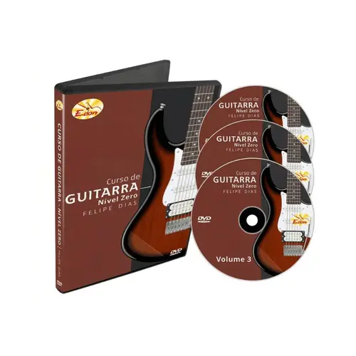 Kit Curso de Guitarra Nível Zero Vols. 1 ao 7