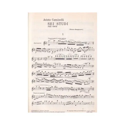 Sei Studi Per Oboe