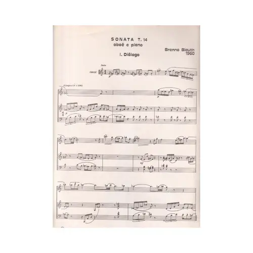 Sonata Para Oboe E Piano   T.14