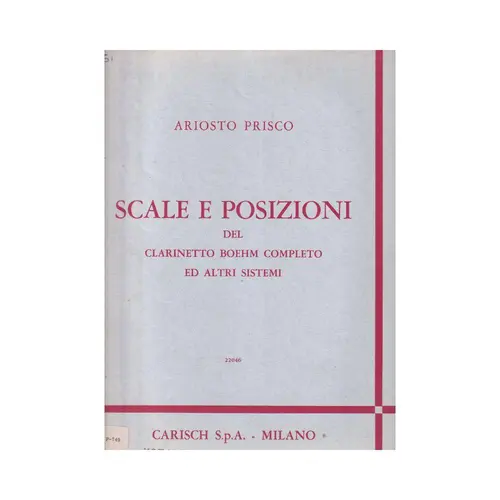 Scale E Posizioni Del Clarinetto Boehm
