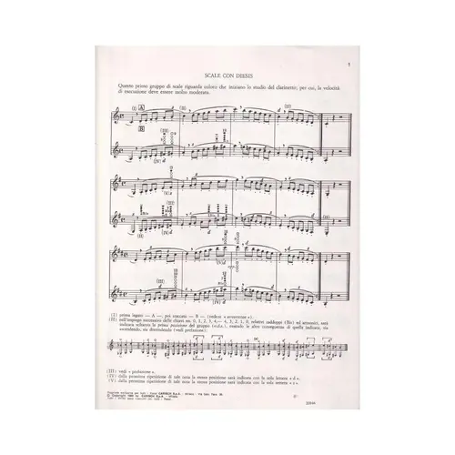 Scale E Posizioni Del Clarinetto Boehm
