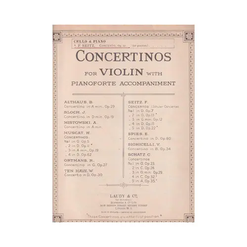 Concerto - Op.22   (Edição Antiga)