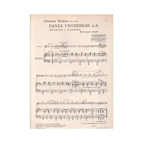 Danza Ungherese N.6