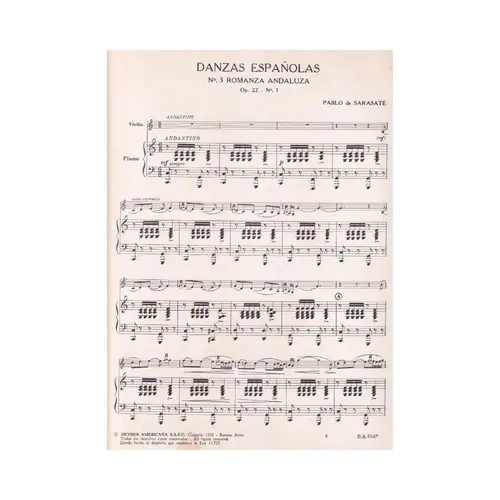Romanza Andaluza - Op.22 N.1