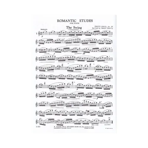 Romantic Etudes For Flute